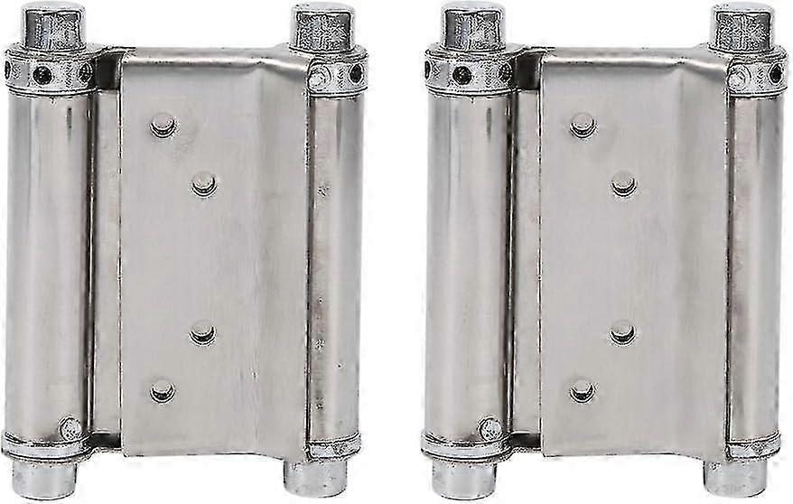2025 2 Pack 3 Inch Double Action Spring Hinges for Salon Cafe Bar Counter Doors with Screws and Destruction Rods