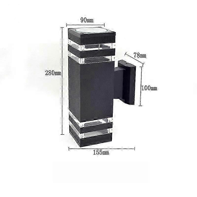 2025 Modern LED Up Down Wall Light Dual Lamp Fixture Outdoor with Dusk to Dawn