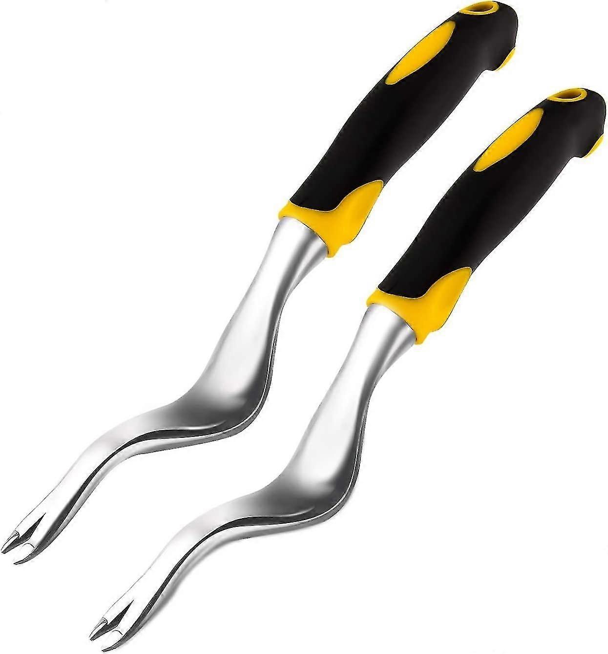 Manual Weeding Tool Garden Manual Weeding Tool Weeding Tool Weeder Suitable for Garden Yard Lawn Transplant Digging (Yellow)