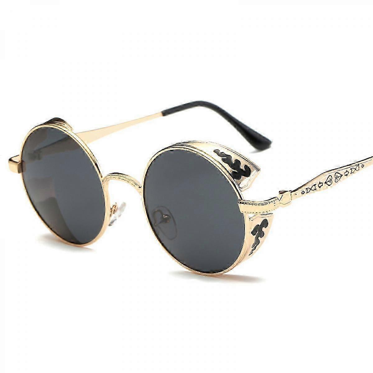 Punk Steam Round Women's Polarized Sunglasses