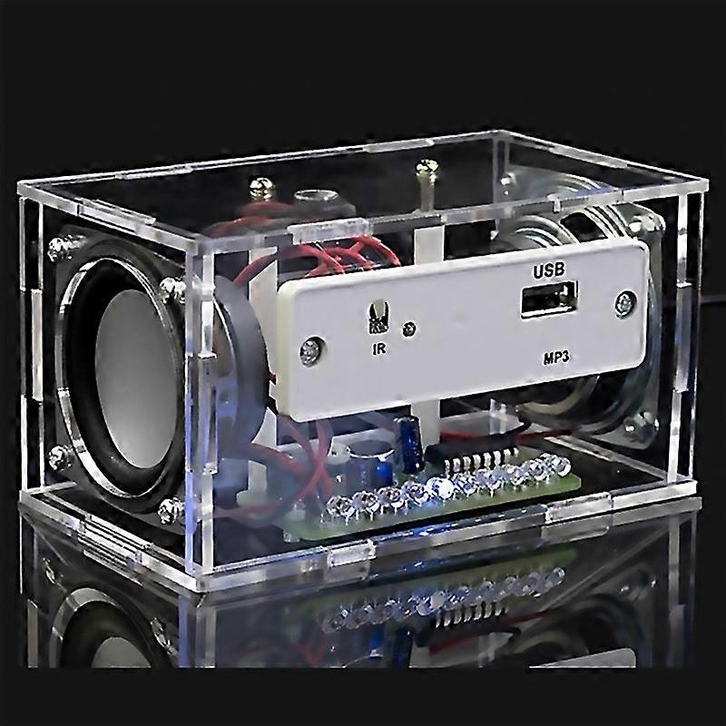 For Diy Electronic Kit Bluetooth Speaker Music Spect Soldering Practice Led Flash Display Soldering