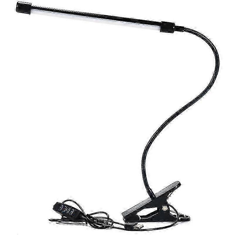 Lampe à clip LED à 3 modes, lampe de lecture flexible à col de cygne pour bureau et lit