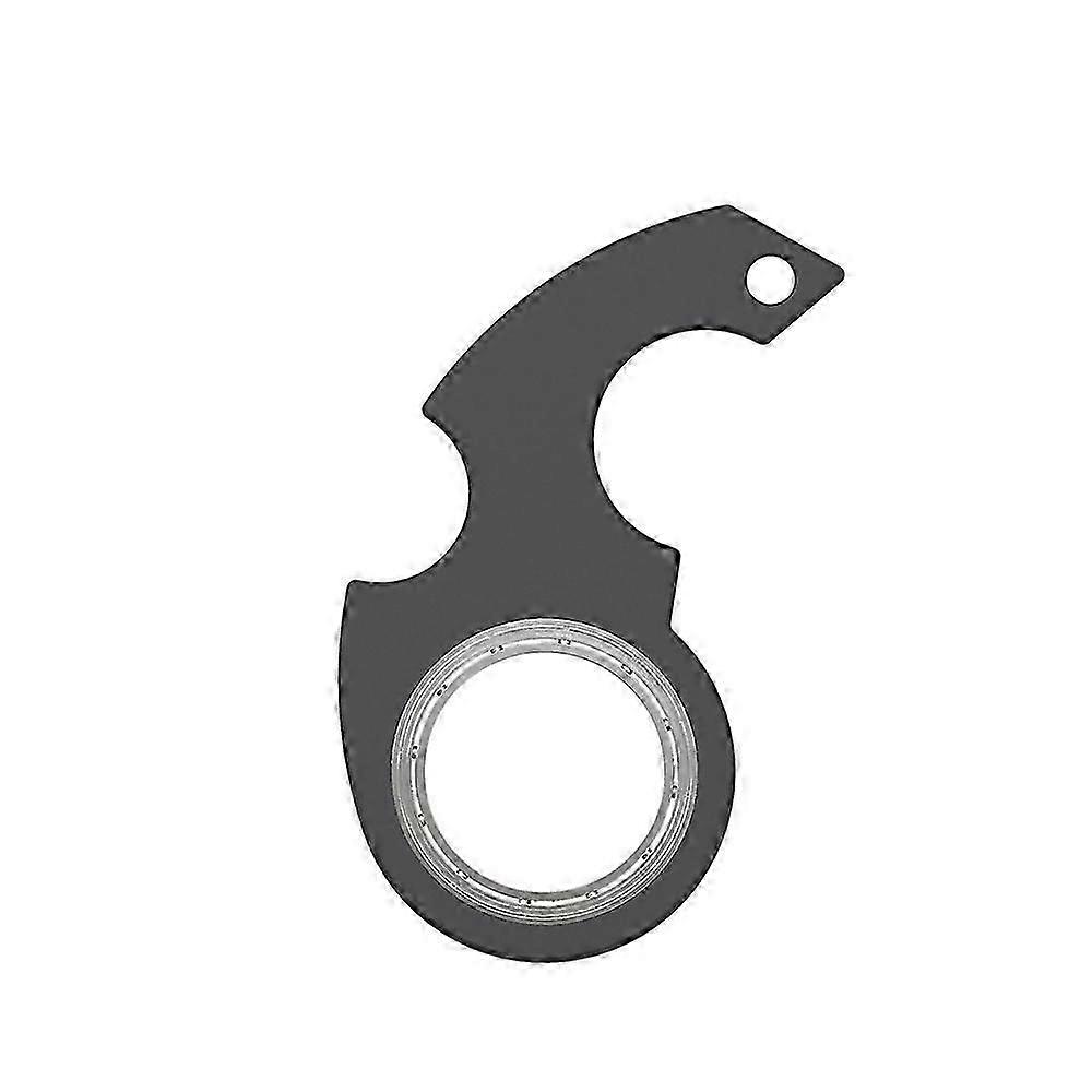 Spinner Stress Toy Metal idget Toy Kid Fingertip Spinning Keyring Finger Fidget Ring Keyring Relieve Boredom Party Gift Keychain