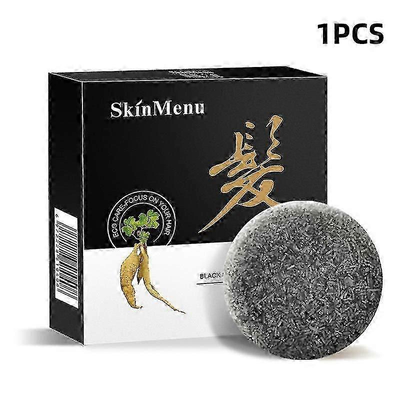 5 stücke/3 stücke abdeckung grau bar shampoo seife natürliche polygonum essenz haar verdunkelung shampoo + bubbler