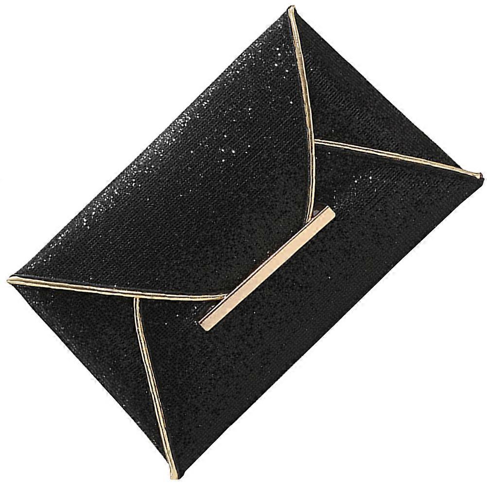 Coin Purse Envelope Bag for Storage Use 4Pcs Black Small Wallet Set