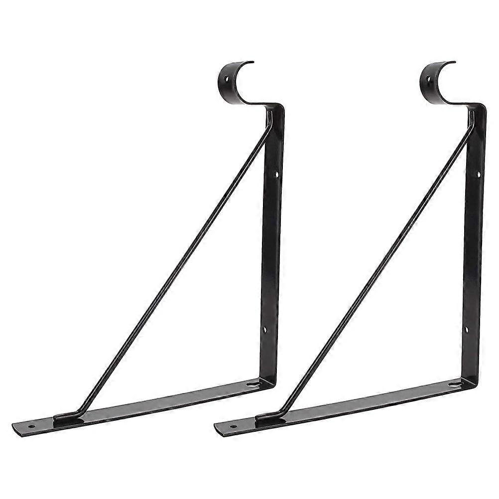 Iron Shelf Brackets for Home Storage Heavy Duty Frame Hooks 8Pcs