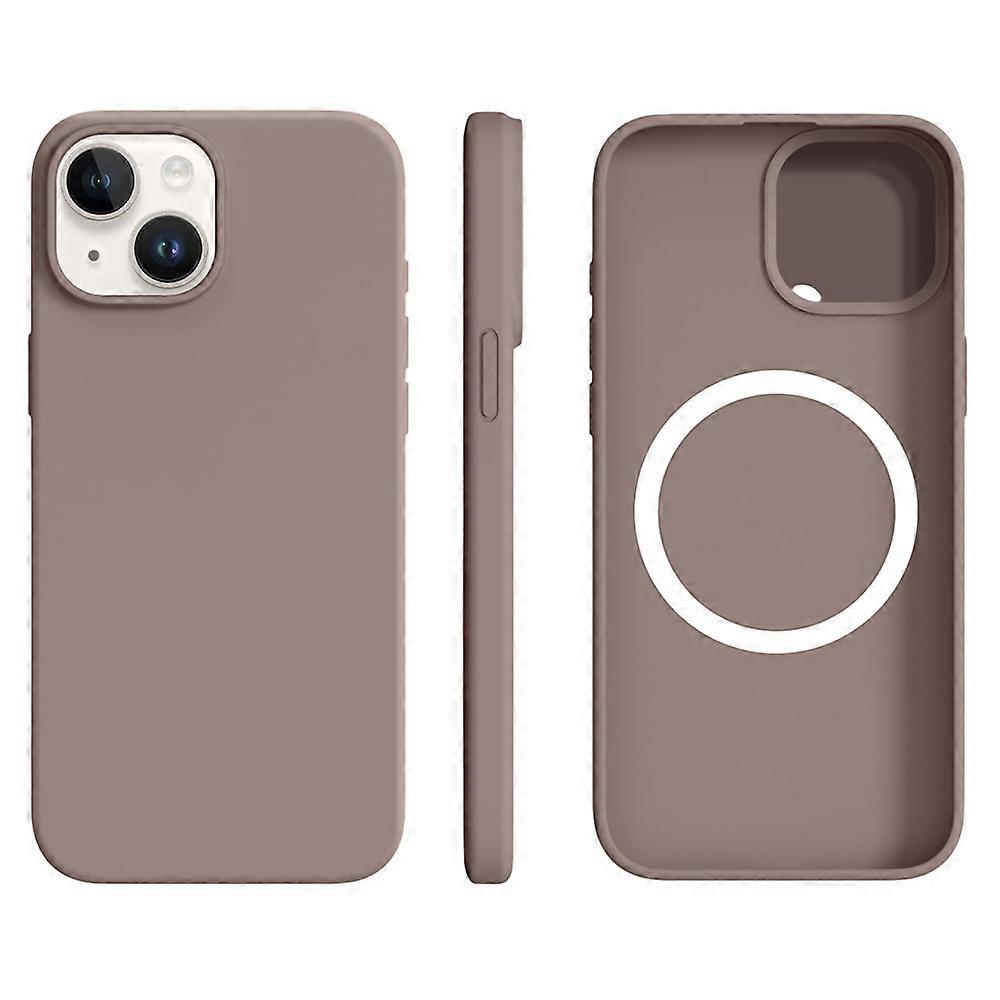 Do etui na iPhone'a 14 13 kompatybilnego z MagSafe Ultra Thin Liquid Silicone + pokrowiec na telefon PC