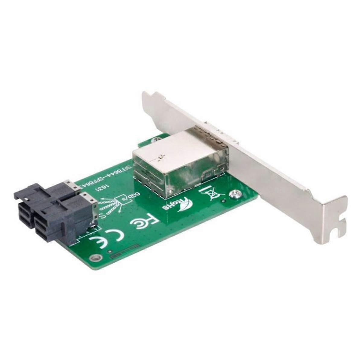 12G 2-Port SFF-8644 to SFF-8643 Expansion Card XIC4383 Mini SAS HD Riser Card