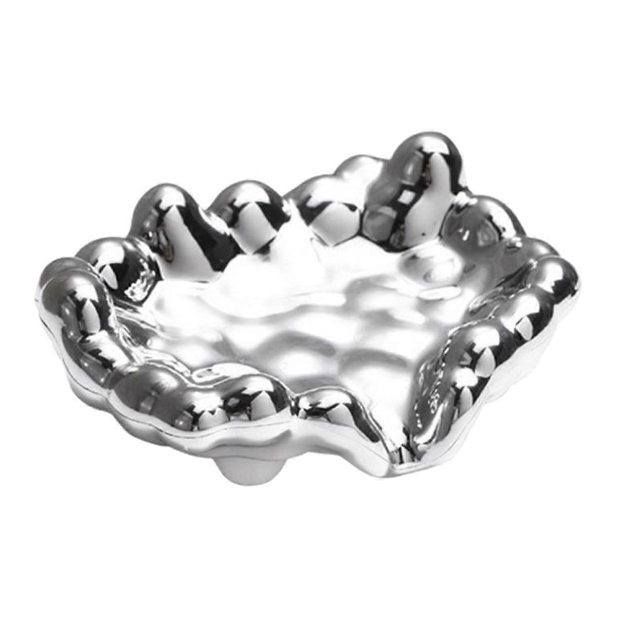 A Quick Drain Soap Dish Washbasin Countertop Storage Tray Bathroom