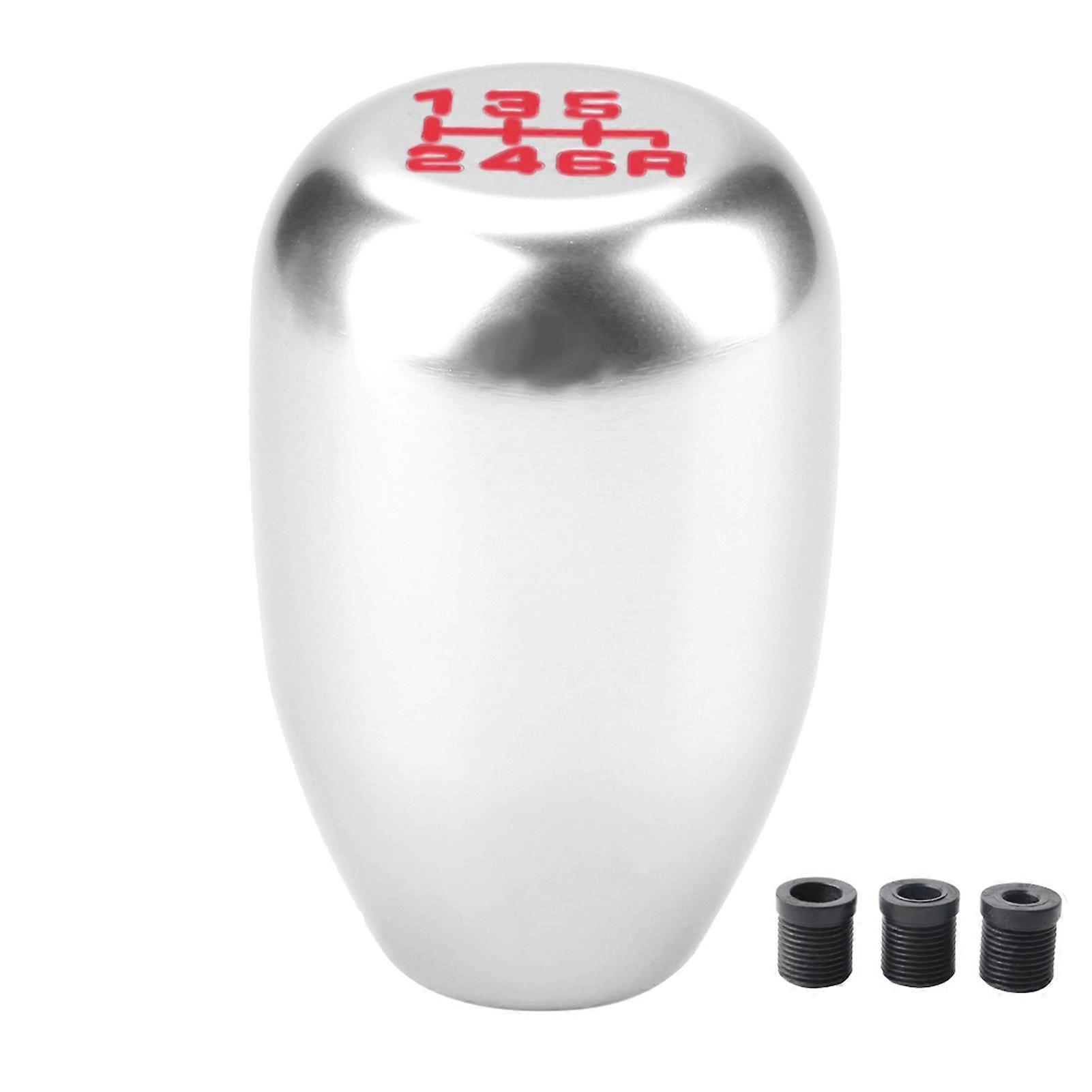 Universal 6 Speed Car Manual Gear Shift Knob (Silver)