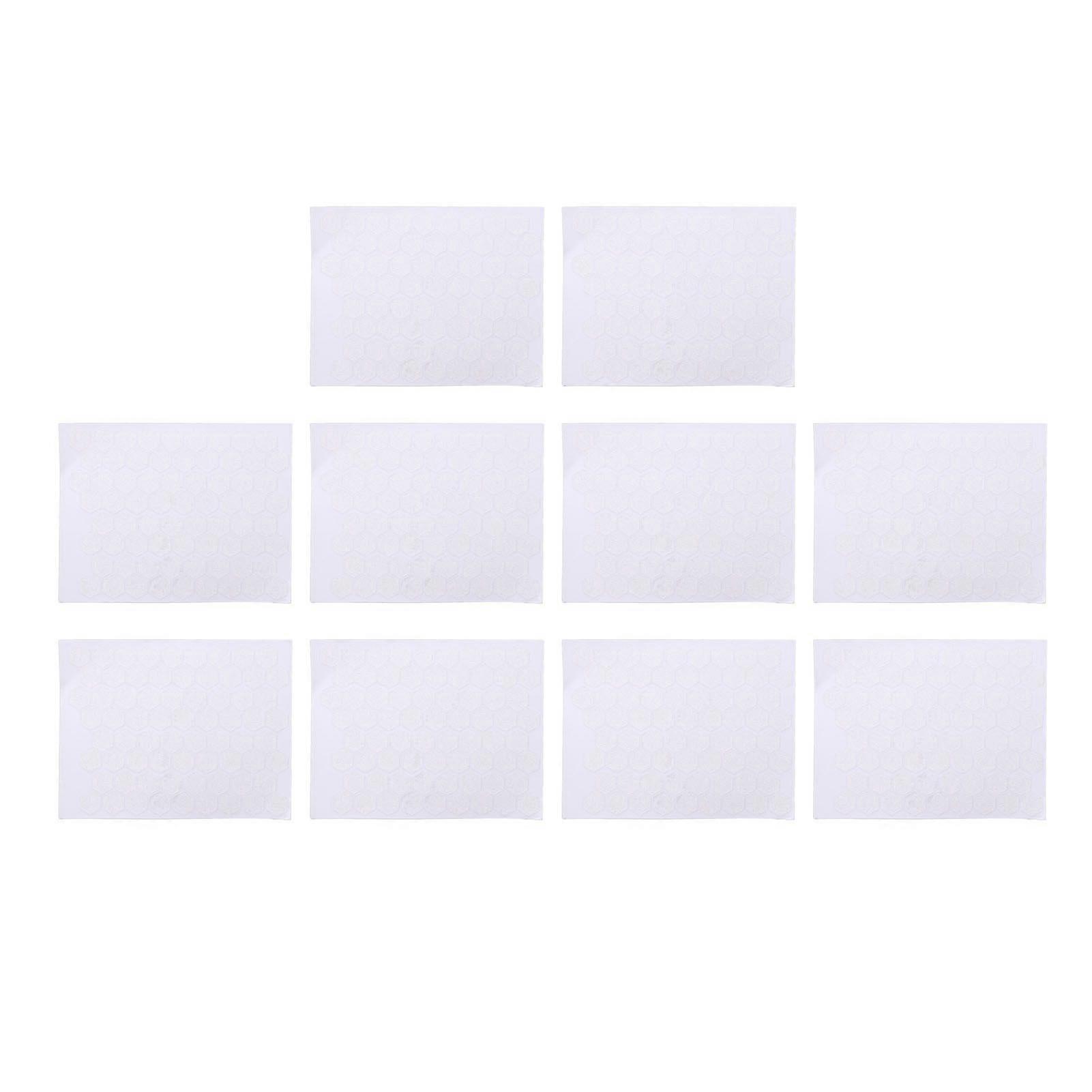 10 Sheets Hex Textured Stickers Sweat Absorbent Non Slip Grip Sticker for Gaming Mouse Mobile Phone Laptop Tablet