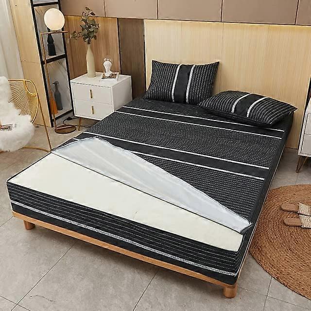 Six Sided With Zipper Mattress Protector Cover Waterproof For Queen, King, Twin, Full Sizes Zippered Dust Cover