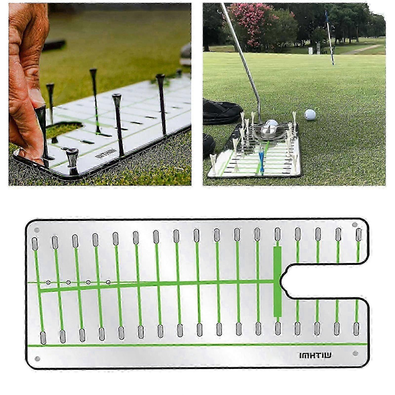 Golf Putting Alignment Mirror Exercise Training Aid Teaching Equipment Mirrors Pose Corrector for O js
