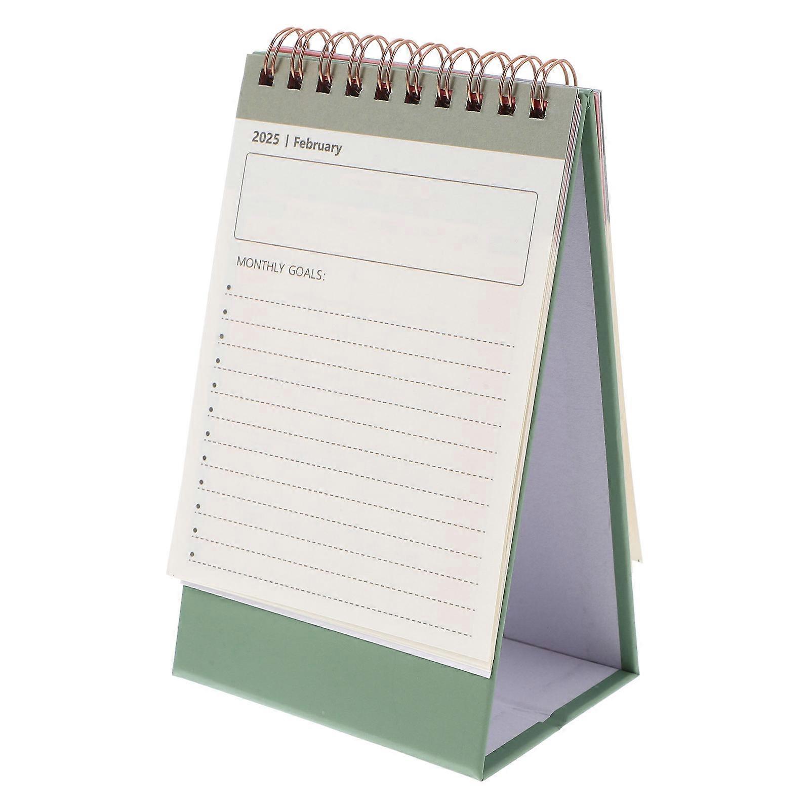4Pcs Standing Flip Desktop Calendar Monthly Planner for Office Use