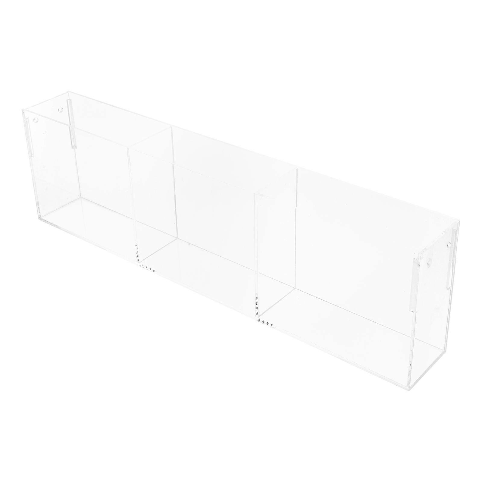 Card Stand Acrylic Display Holder for 4Pcs Greeting Cards and Brochures