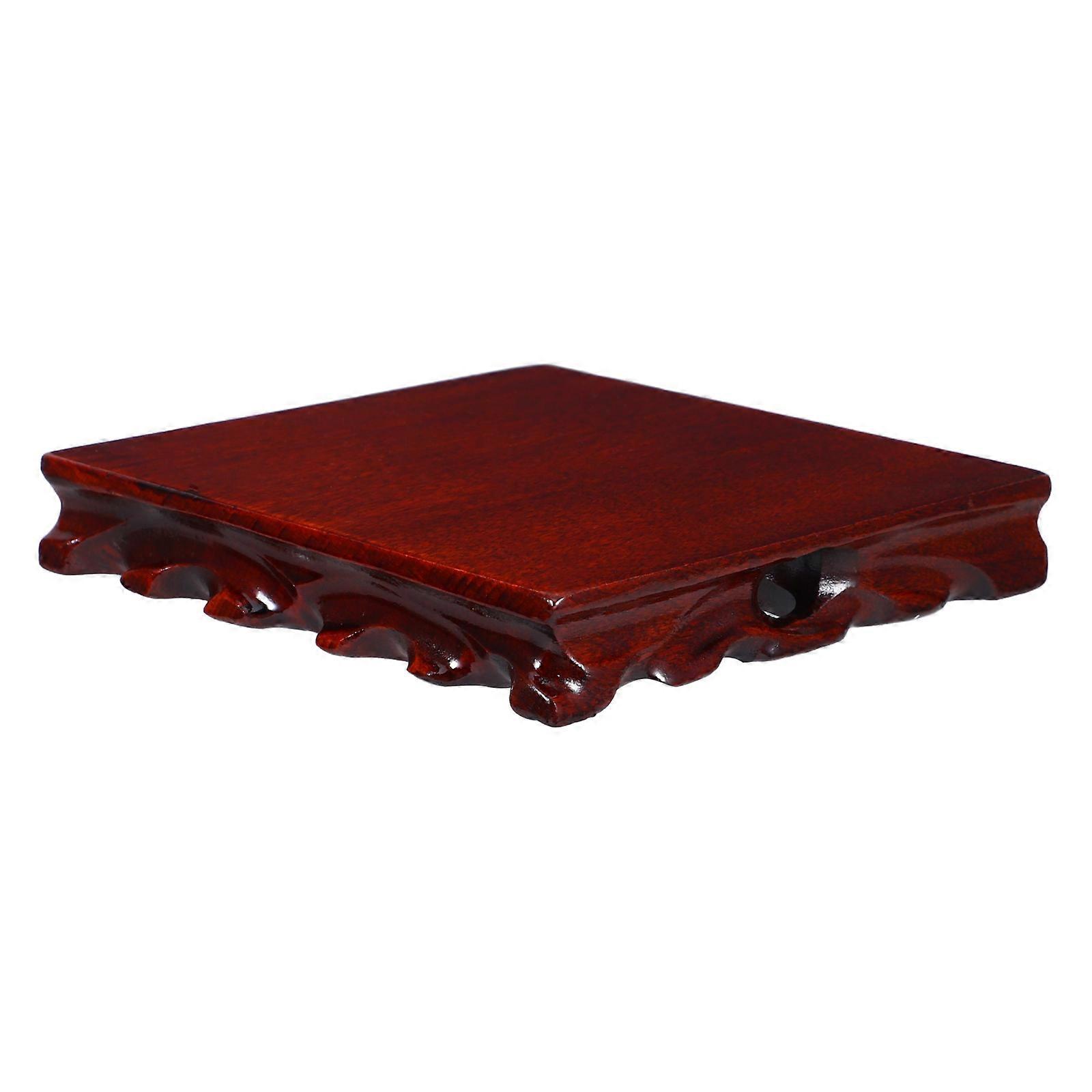 Planter Stand Wooden Display Base for Flower Pots 2Pcs Set