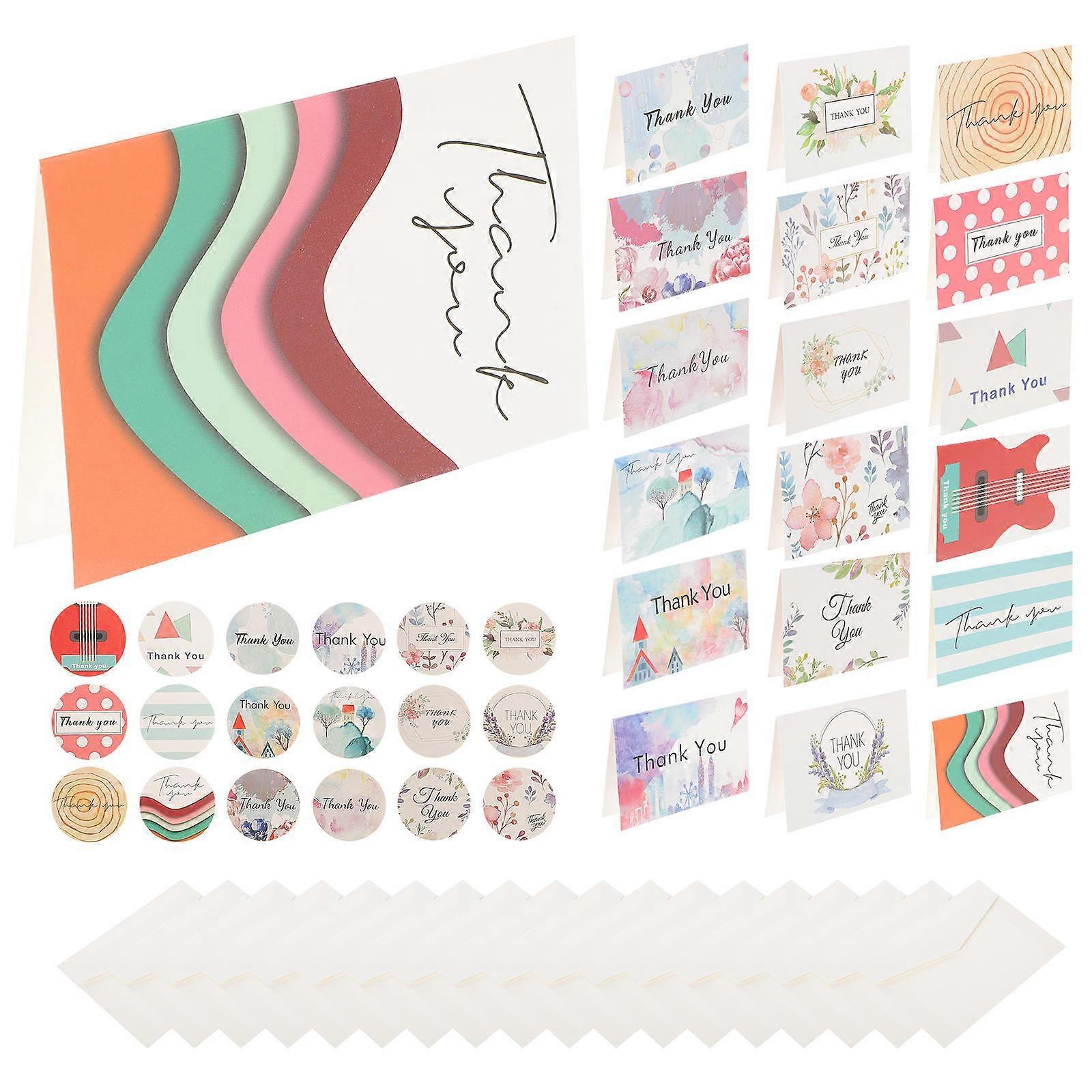 Festival Greeting Cards 18 Sets Invitation Stickers For Classmates And Parents Assorted Color Blessing Expression