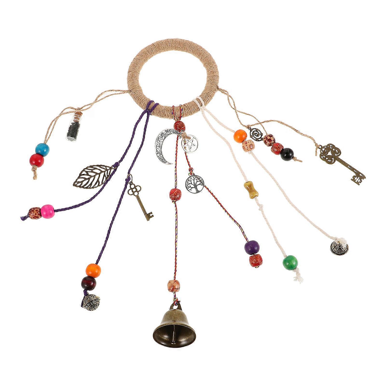 3Pcs Rustic Bohemian Hanging Witch Bell Wind Chime Decoration