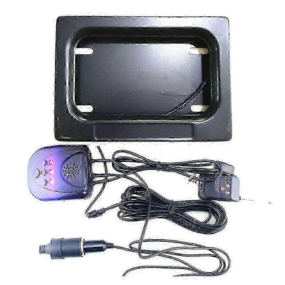 Hide-shutter motorcycle license plate frame for electric bikes