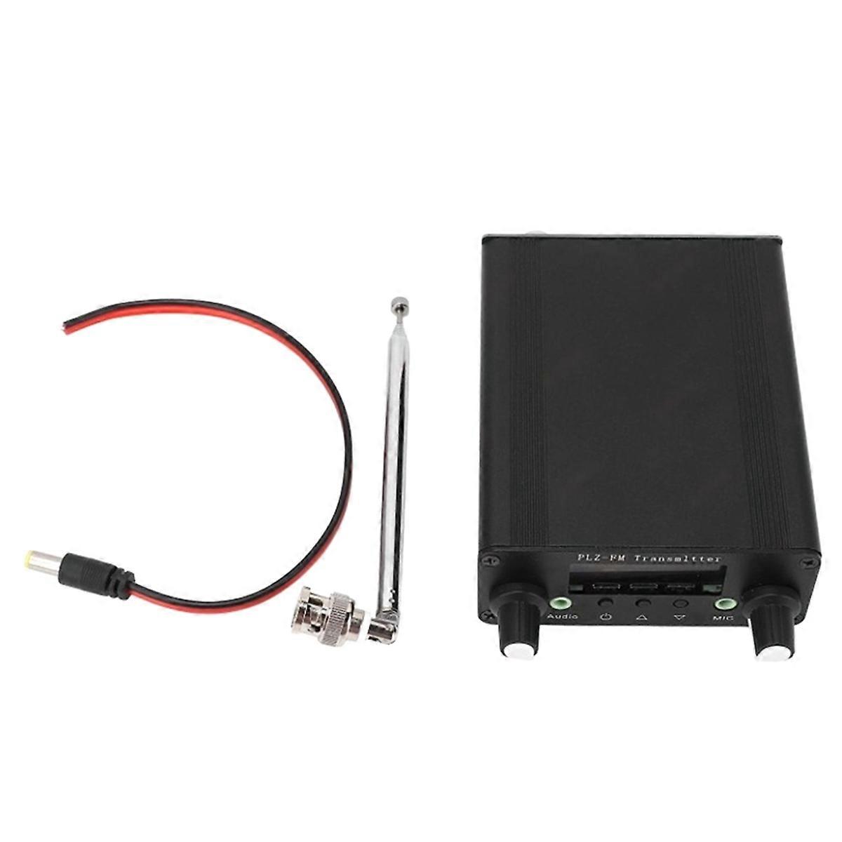 Stereo FM Transmitter 76-108MHz 5W FM Broadcast Transmitter Long Range FM Radio Station with Mic So