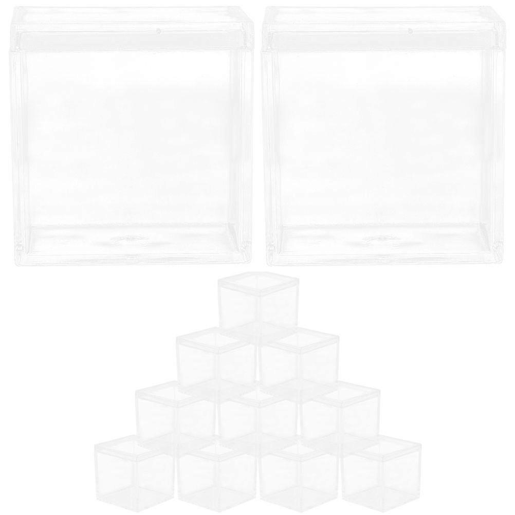 Clear Square Box Acrylic Candy Container for Storage 36Pcs Reusable Set