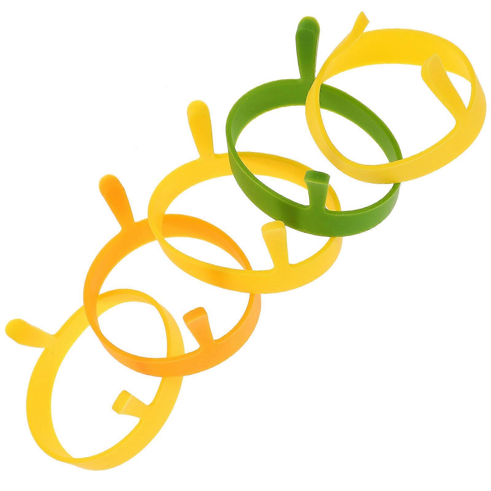 Fried Egg Ring 5Pcs Assorted Color Non Stick Cooking Omelette Mould Kitchen Use