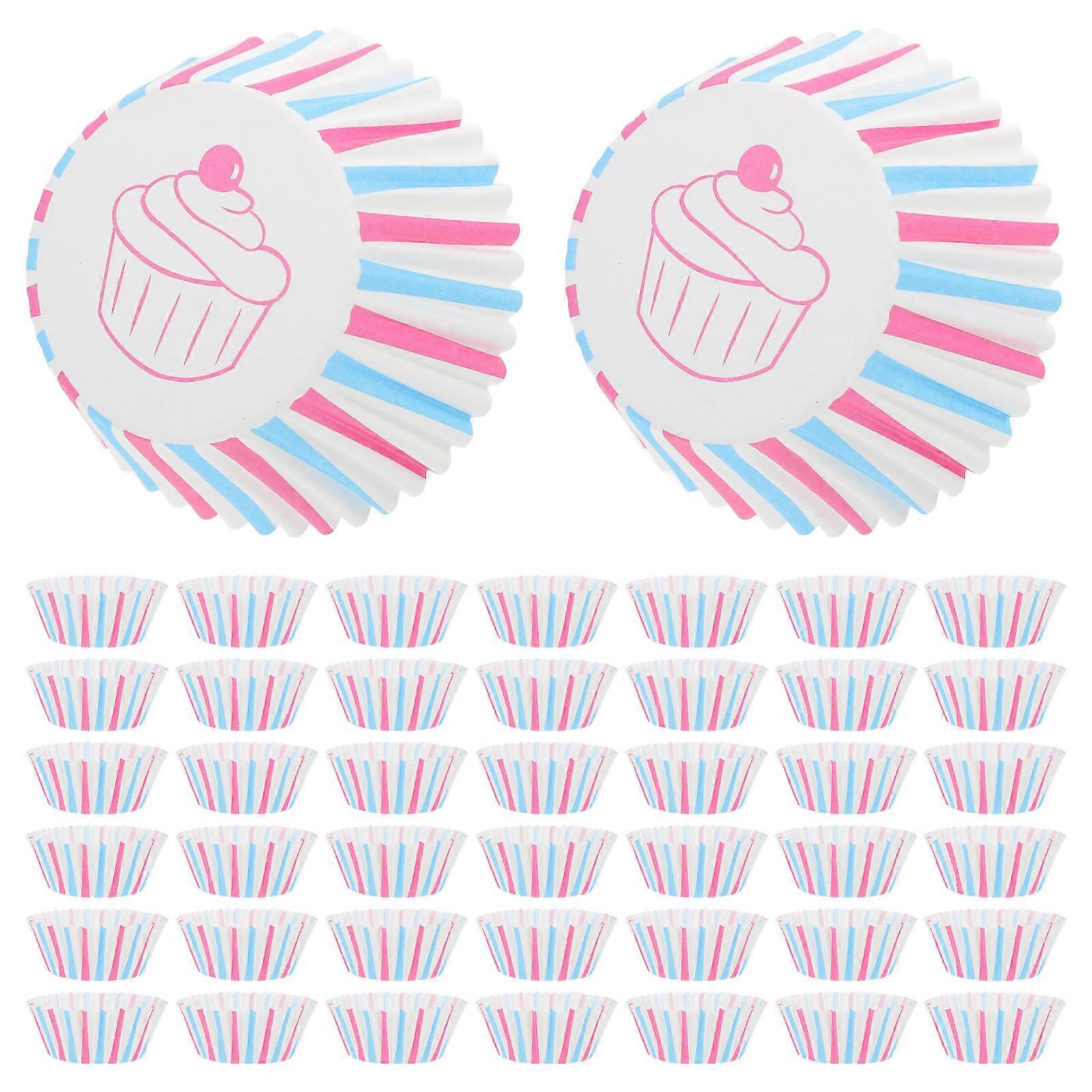 Cupcake Paper Liners 100Pcs Grease-Resistant Baking Cup Holders For Home Bakers Assorted Color Non-Stick Baking