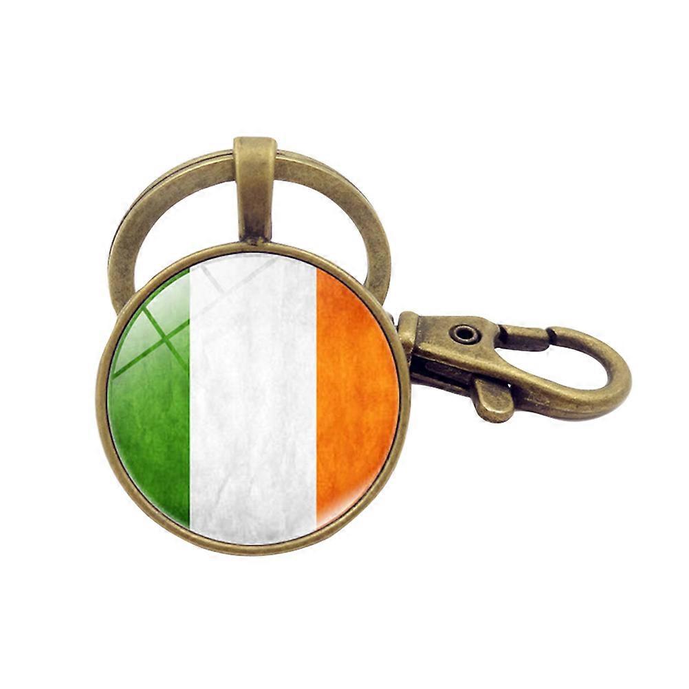 Flag Keychains Key Decoration for Decoration 2Pcs Creative Metal Key Holder