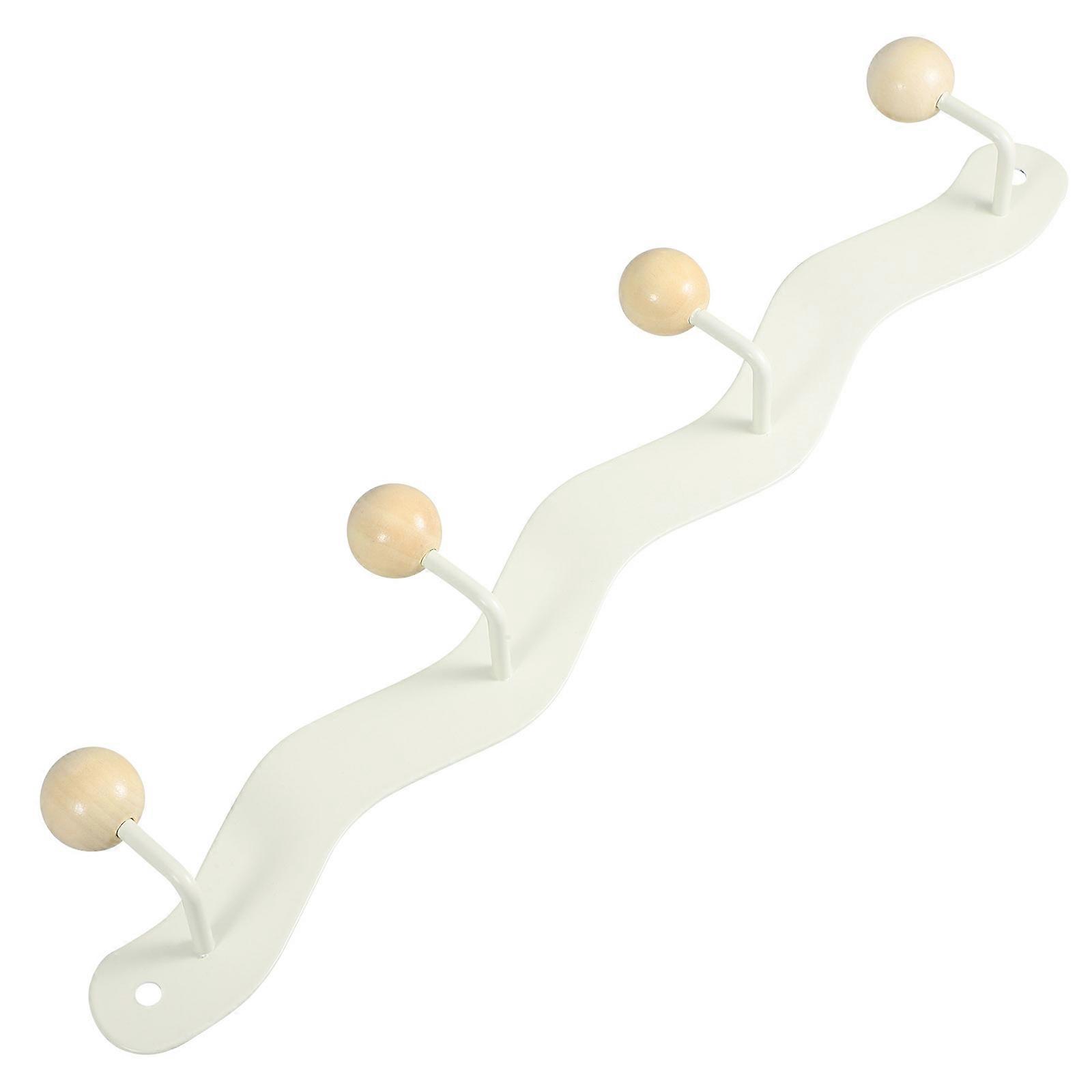 Modern Coat Hook Coat Rack for Hanging Use 5Pcs Set in Beige