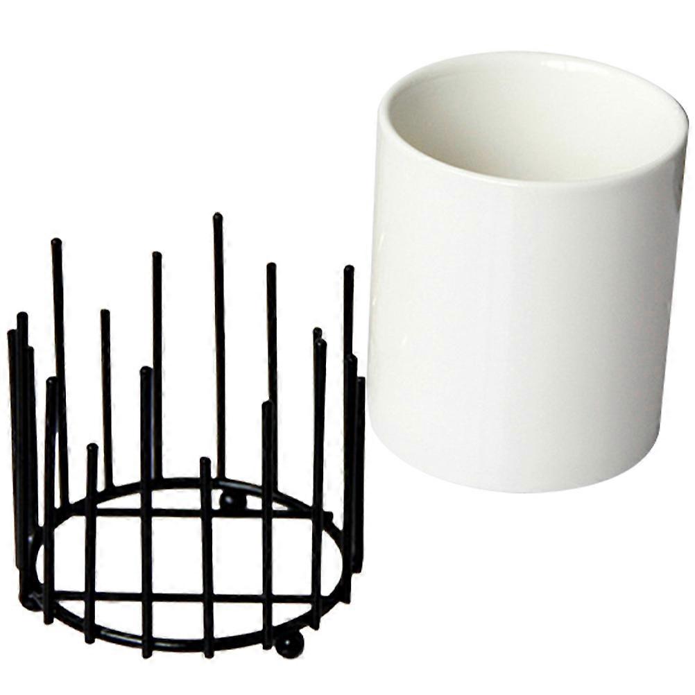 Ceramic Cutlery Holder for Chopstick Storage Kitchen Use 2Pcs