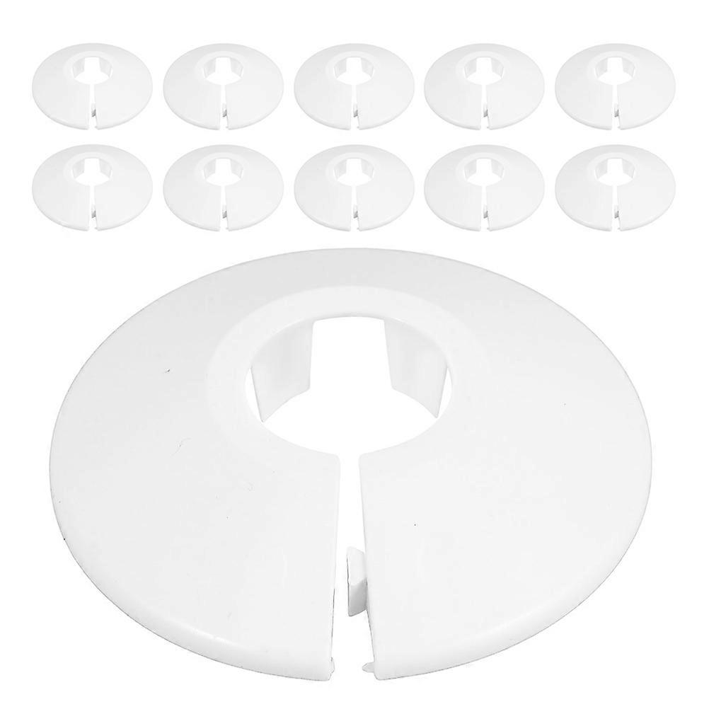 Plastic Pipe Decorative Cover for Decoration 48Pcs Set White ABS Material