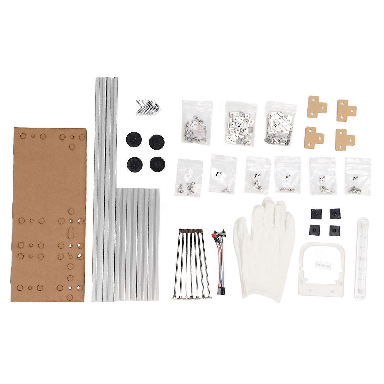 ATX Computer Open Case Bracket Good Heat Dissipation Support 4 PCI Slot Colored Aluminum Alloy DIY Bare Frame for Home Silver