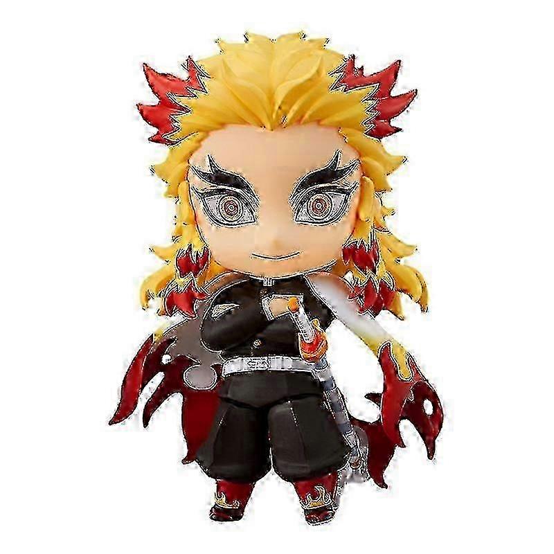 Demon Layer Rengoku Kyoujurou Mini Character Doll Toy Desktop Decoration Height 10CM