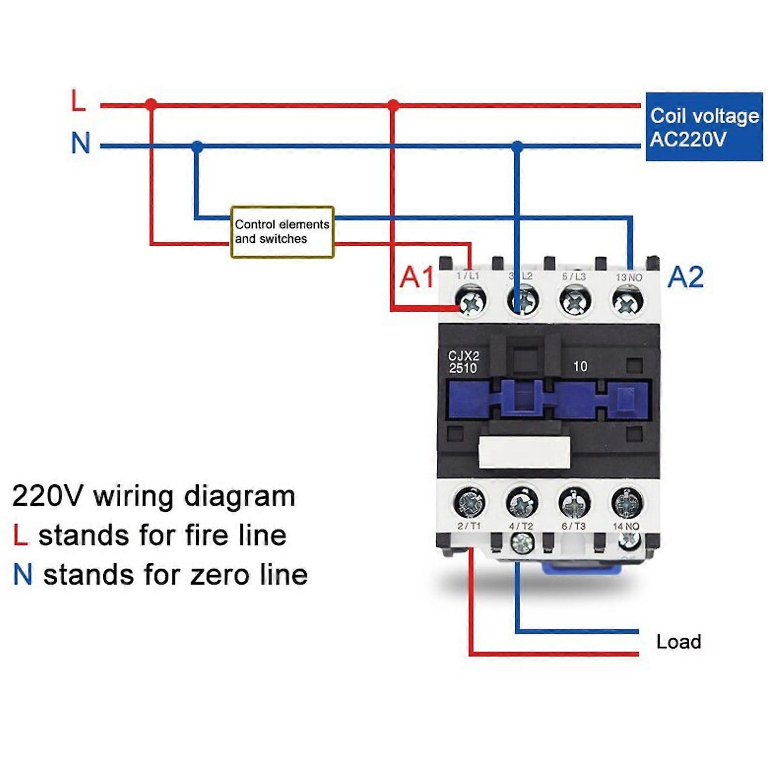AC Contactor Copper Coil 3P Normally Open Silver Contact Circuit Switch Controller AC 380V 25A