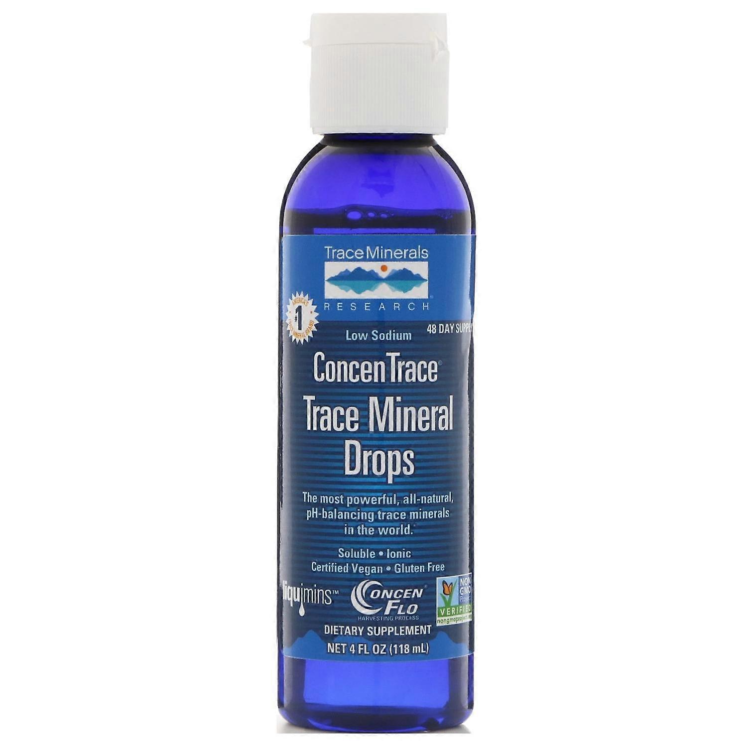 Trace Minerals Research, ConcenTrace, Trace Mineral Drops, 4 fl oz (118 ml)