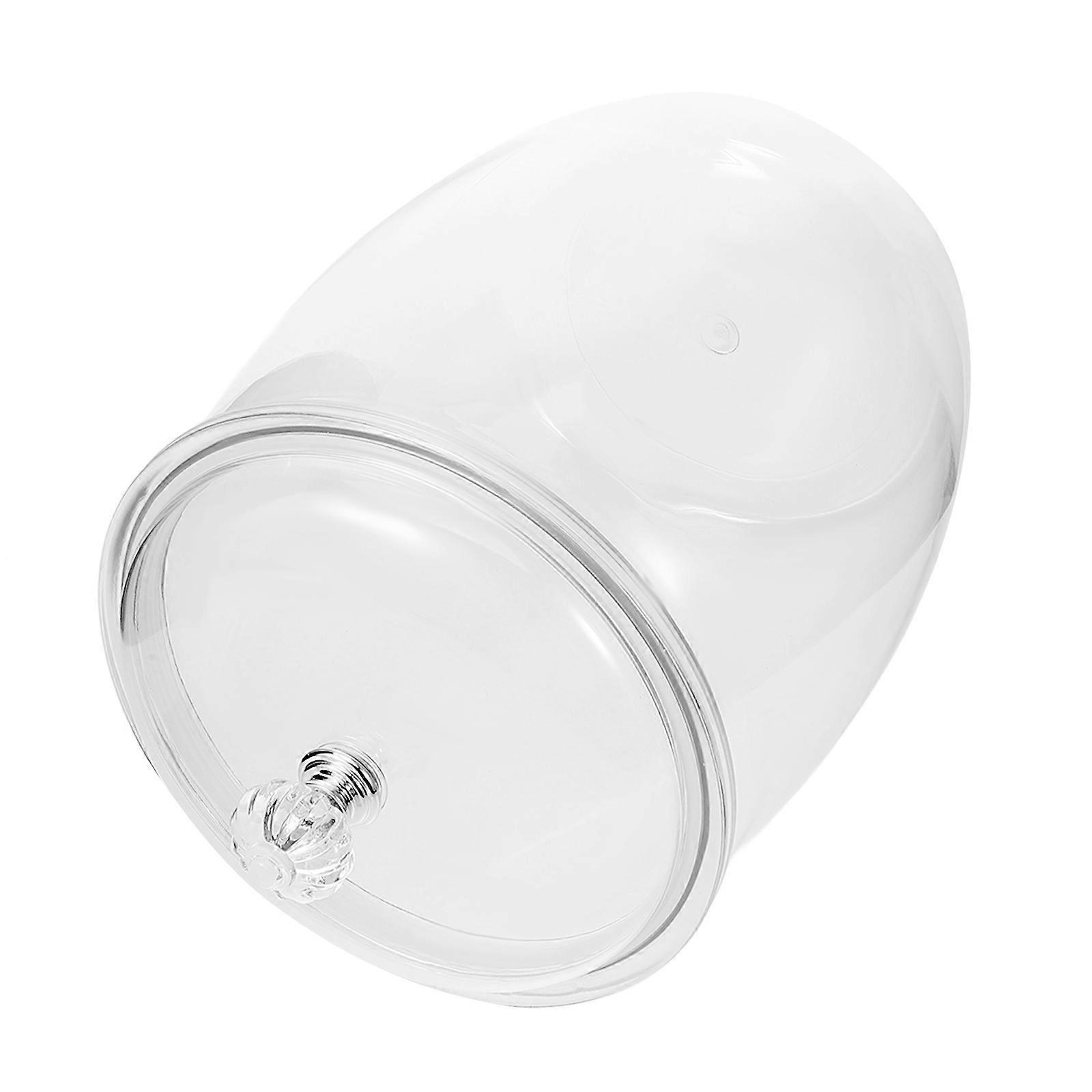 Plastic Sealed Jar Clear Cookie Container for Storage 3Pcs with Lid