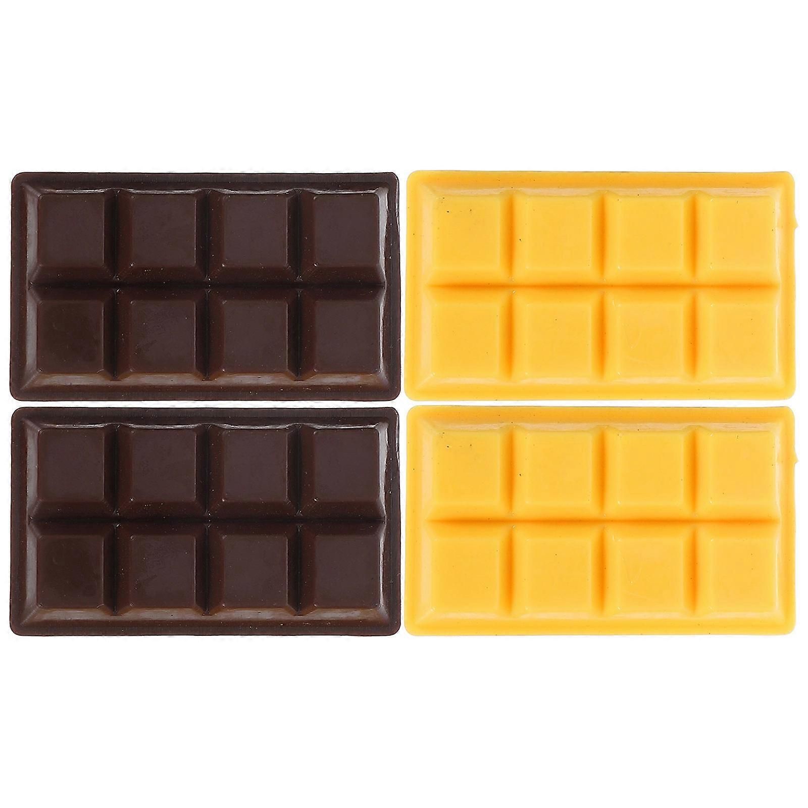 Faux Dessert Resin Artificial Chocolate Models for Decoration 4Pcs