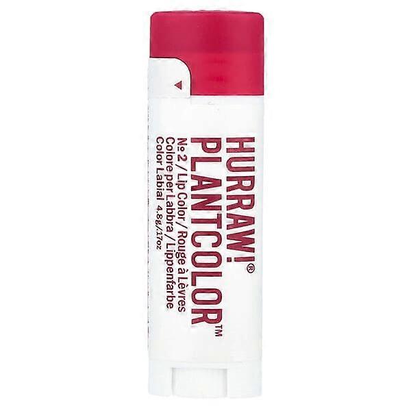 Hurraw! Balm, PlantColorÃÂÃÂ¢ÃÂÃÂÃÂÃÂ¢, Lip Color, No 2, 0.17 oz (4.8 g)