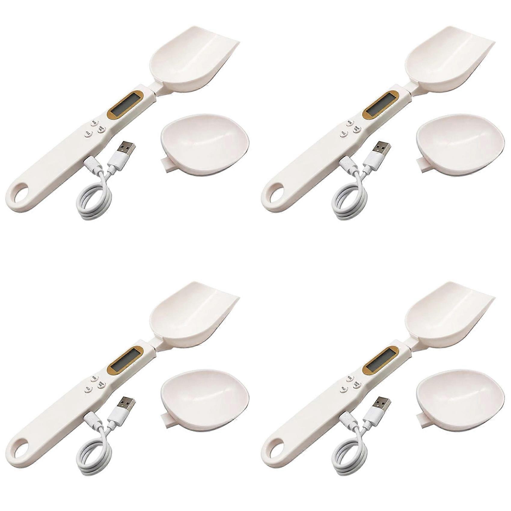 4X USB Charging Measuring Spoon Gram Scales Electronic Digital Gramera Dimensional Weighing