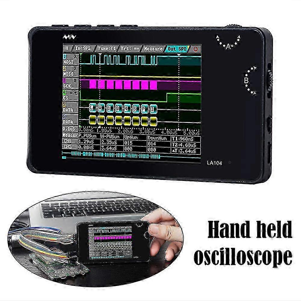 La104 Digital Oscilloscope 2.8 Inch Mini Logic Analyzer 100mhz Max Sampling Rate Portable Oscilloscope Lcd Display