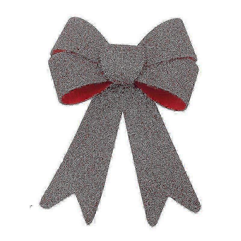 赤いキラキラリースリボンクリスマスツリーの装飾ホリデーデコレーション