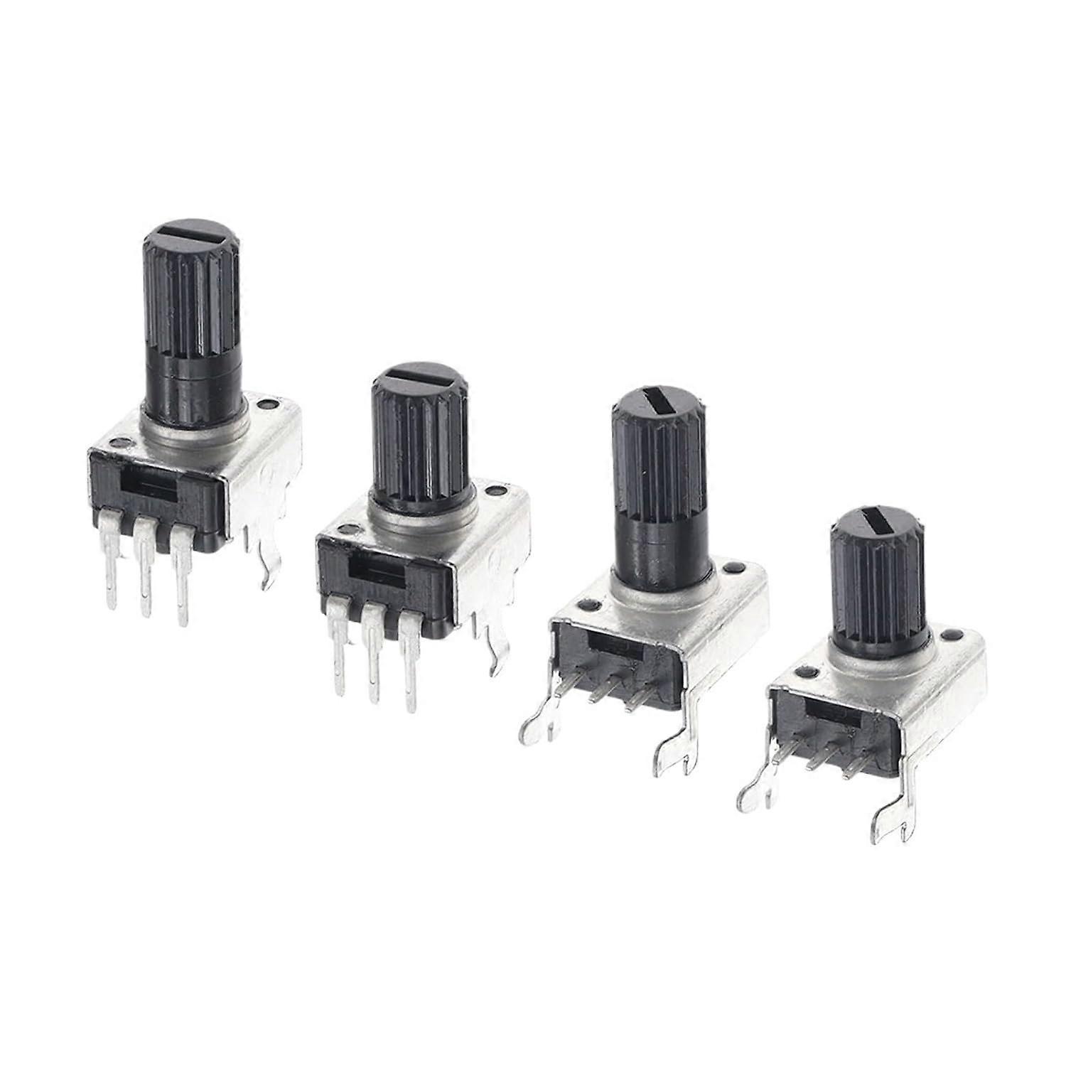 Horizontal Potentiometer 10Pcs 15mm Shaft 50k Ohm 3Pin Sealed Potentiometer Model 0932 Adjustable Resistor