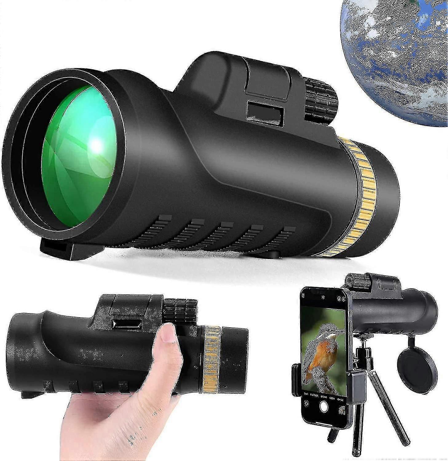 12x42 Compact Monocular Binoculars, Starscope Telescope