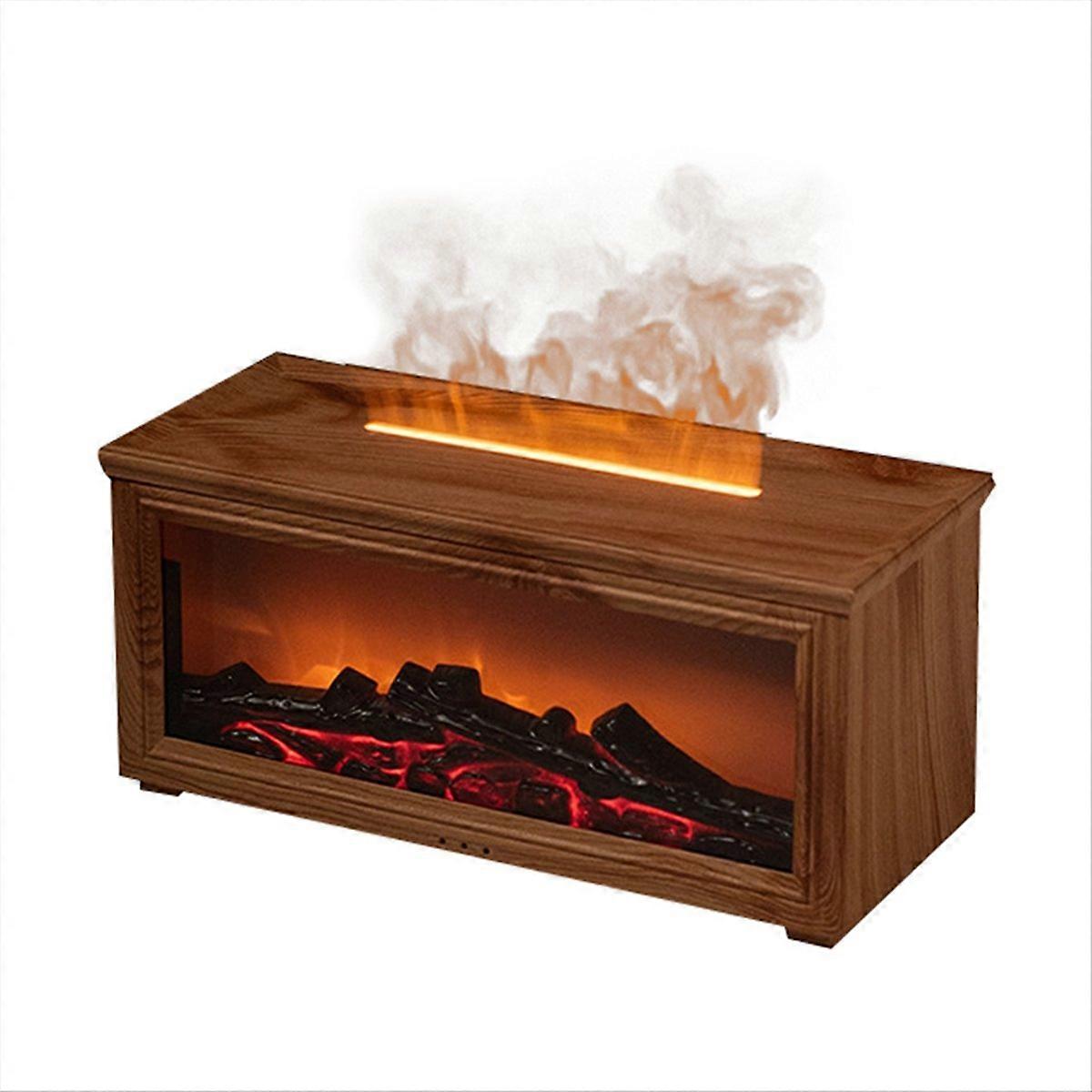 Aromatherapy Diffuser Simulation Fireplace with Dynamic Flame Effect Colorful Aromatherapy Diffuser for Home & Office A