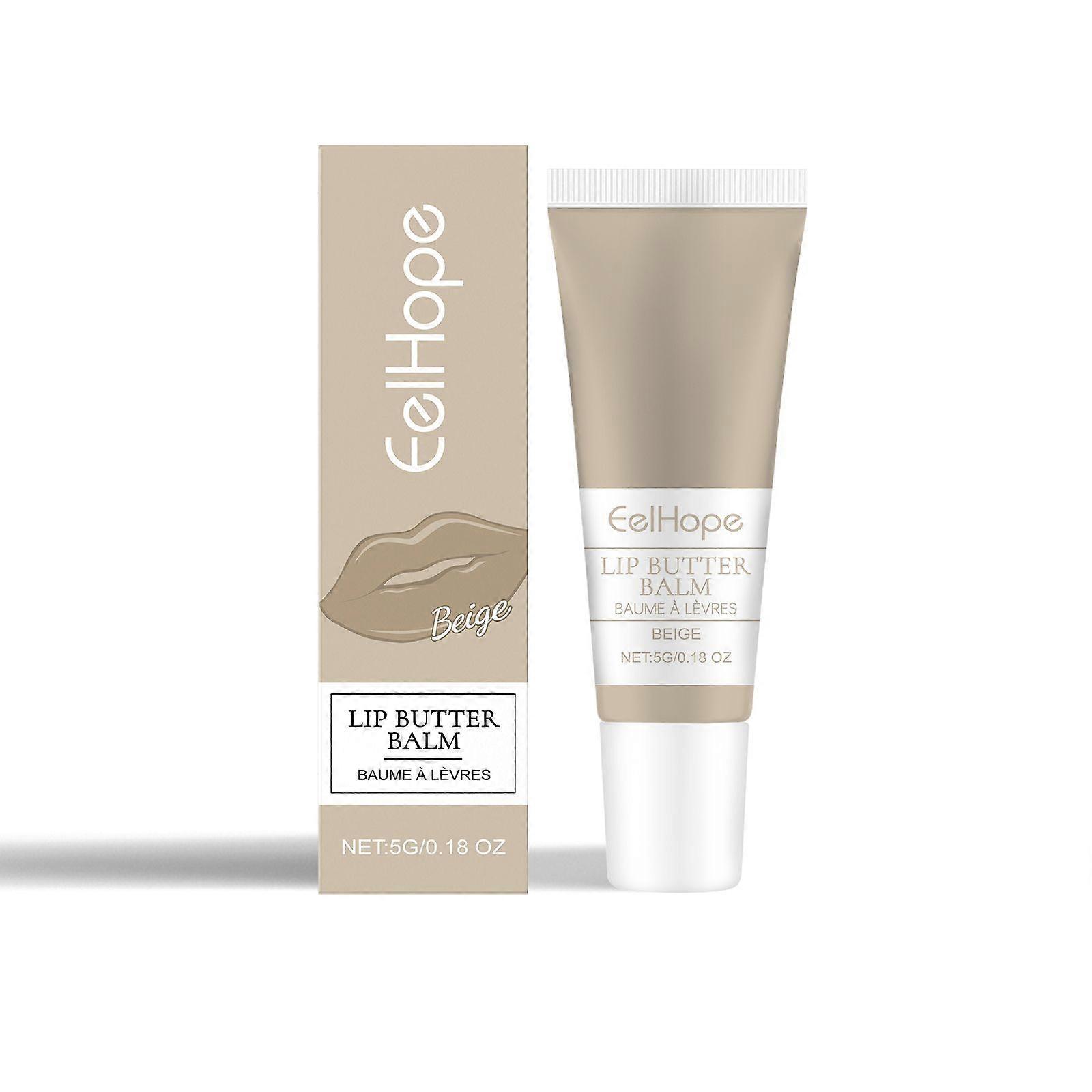 Eelhope Nourishing Moisturizing Colored Lip Balm (Beige Apricot) Moisturizing Color Rendering No Stain On Cup Long-Lasting Portable Lipstick
