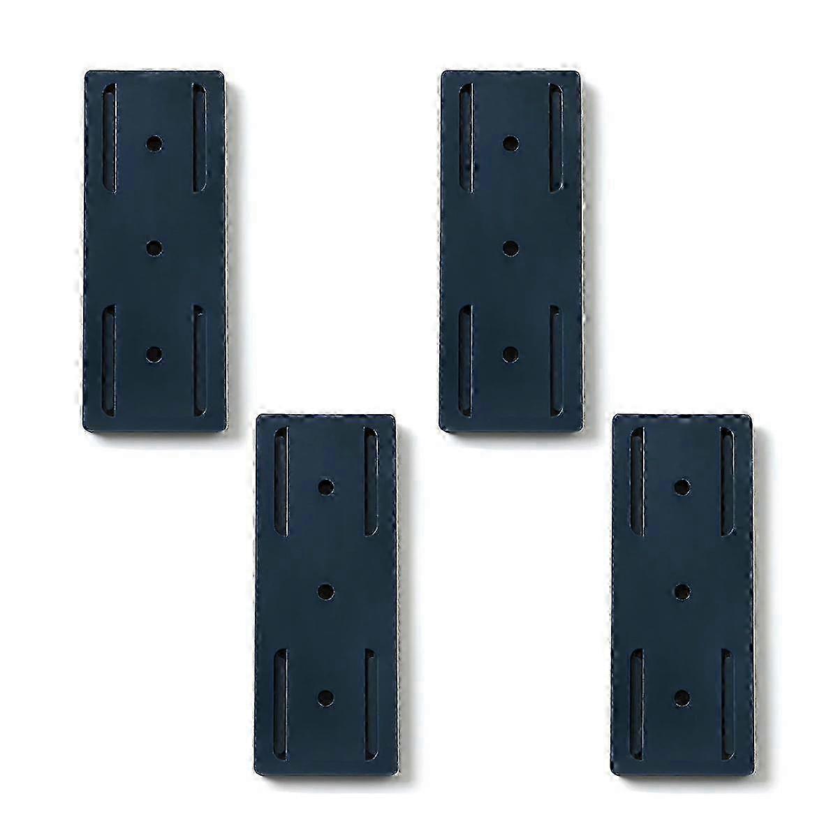 No Drill Extension Block Wall Mount Fixator - Easy to Install Sliding Design - for Home, Kitchen-Blue