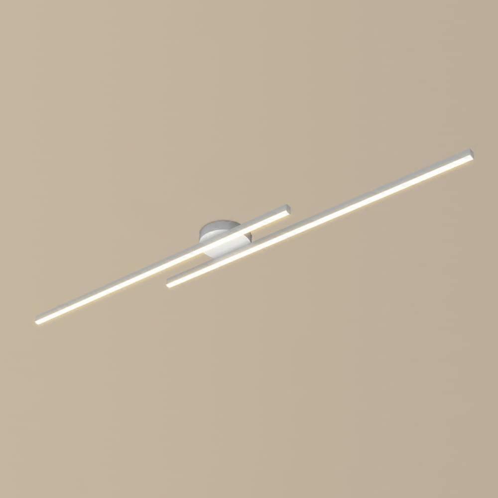 Minimalist Hardware Light Long Strip SemiFlush Mount Ceiling Lamp, Linear CloseToCeiling Light Living Room Hallway