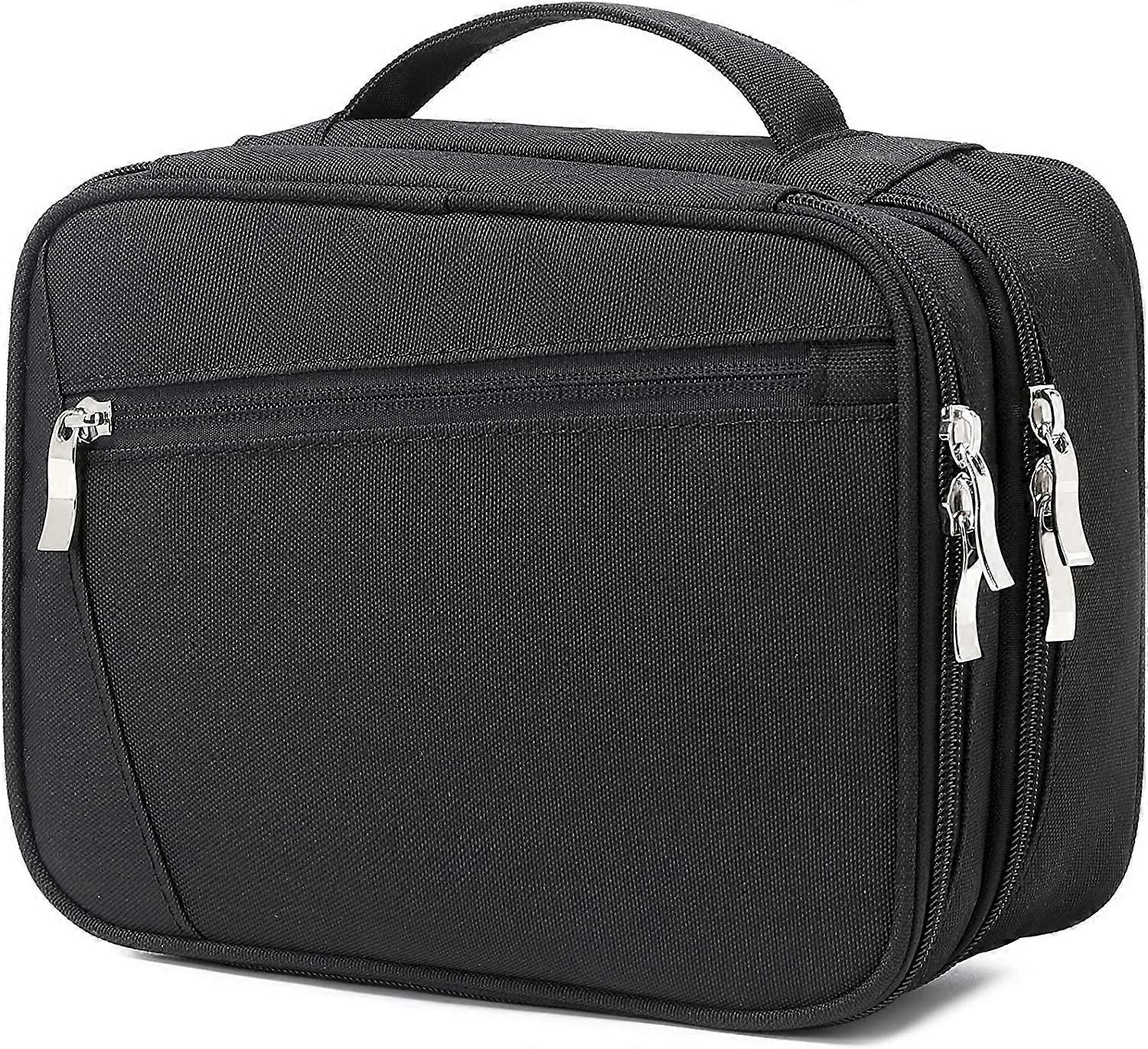 Travel Electronics Organizer, Cable Organizer Bag for Electronic Accessories Double Layer Large Shockproof