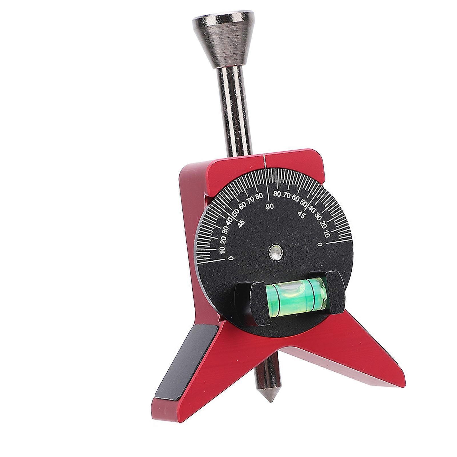 Pipe Center Finder Y Shaped Magnetic Pipe Marker Centering Head Tool with Adjustable Scale Bubble Level Protractor for Professionals 