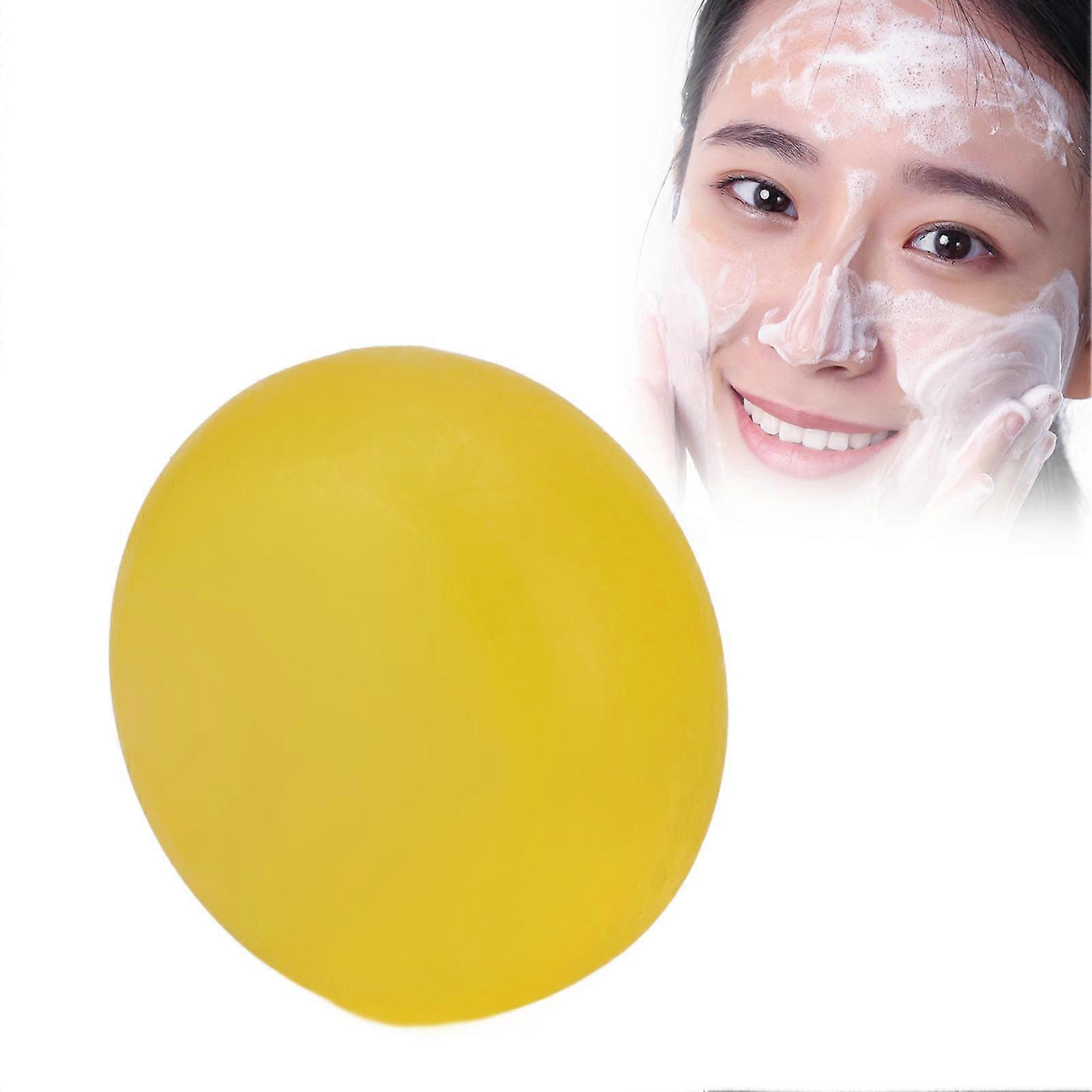 Vitamin C Brightening Soap for Face Body Whitening Moisturizing Soap with Foaming Net 
